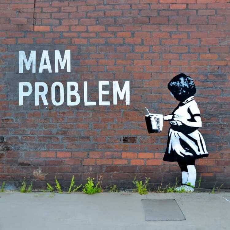 grafika AI street-art Mam Problem