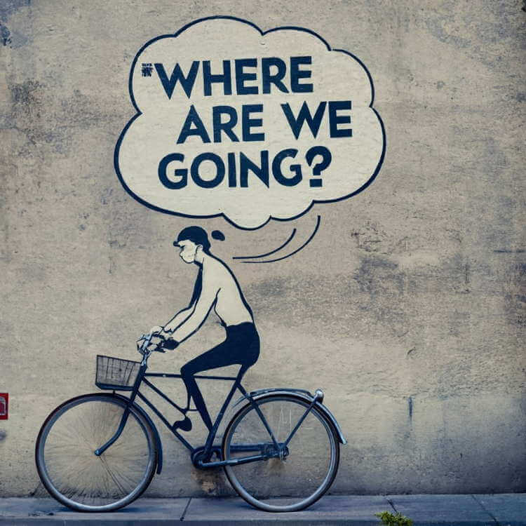 grafika AI street-art Dokąd Zmierzamy?