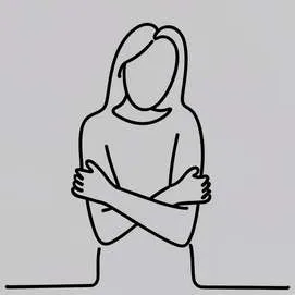 grafika AI OneLineArt Depresja i lęki