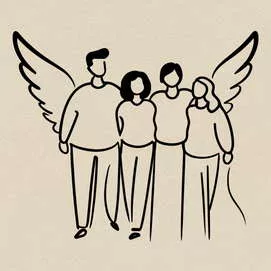 grafika AI OneLineArt Fundacja Wolontariat